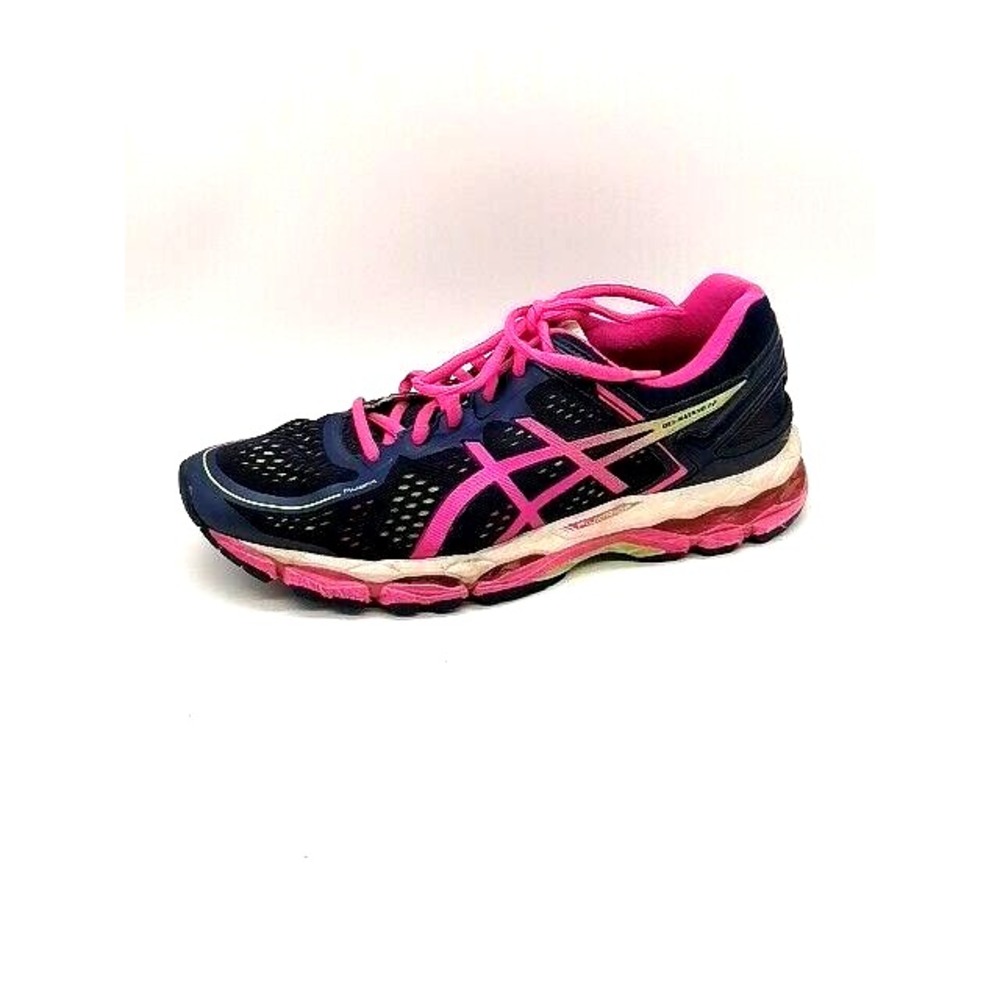 Asics Shoes Womens Sneakers Gel Kayano 22 Blue Pink Lace Up Running Padded 8.5